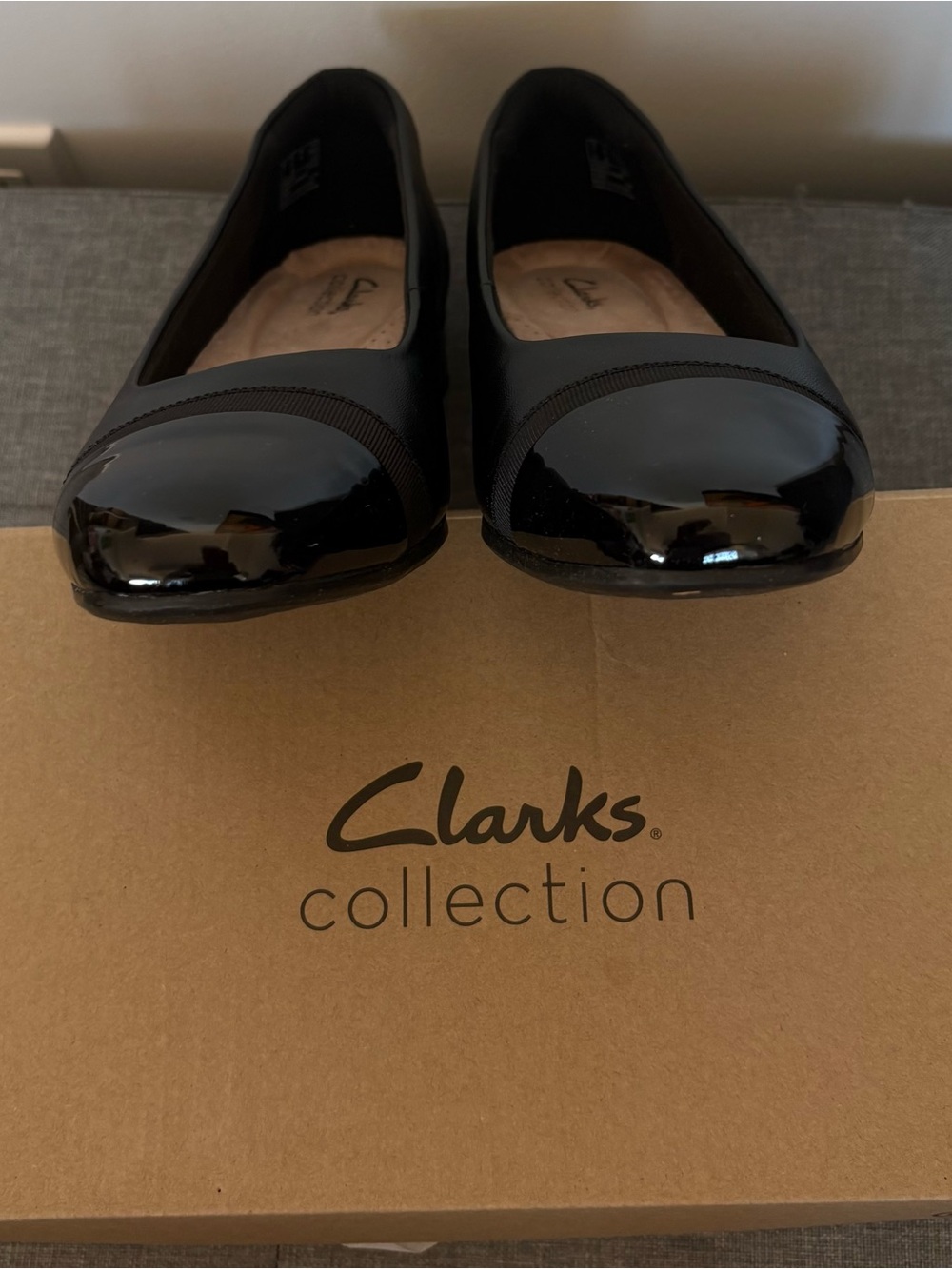 NIB Clarks Collection Juliet Monte Women's Black Flats